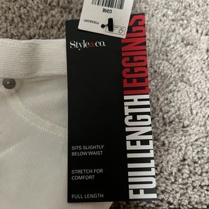 Style and co white corduroy pants stretch